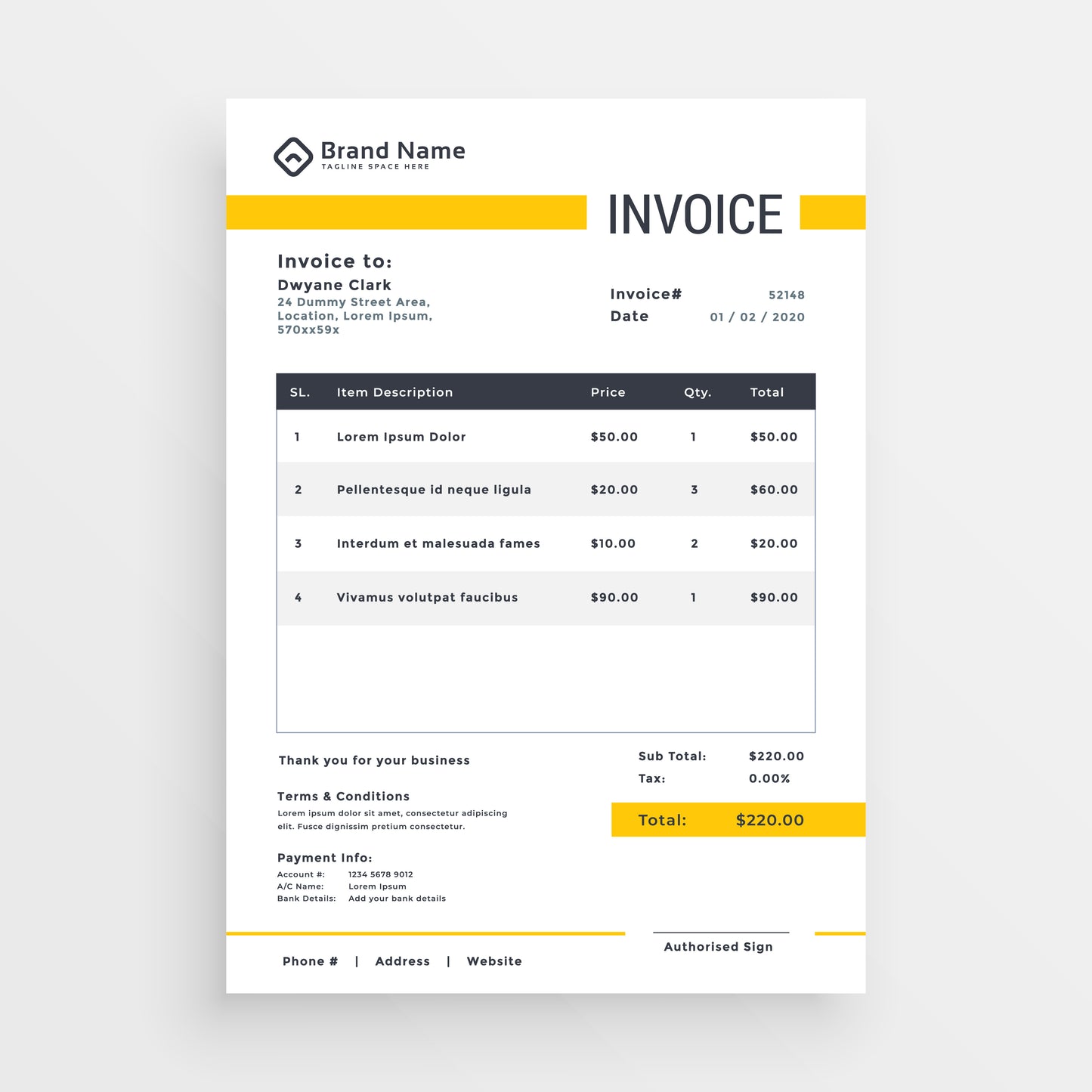 Invoice Book printings