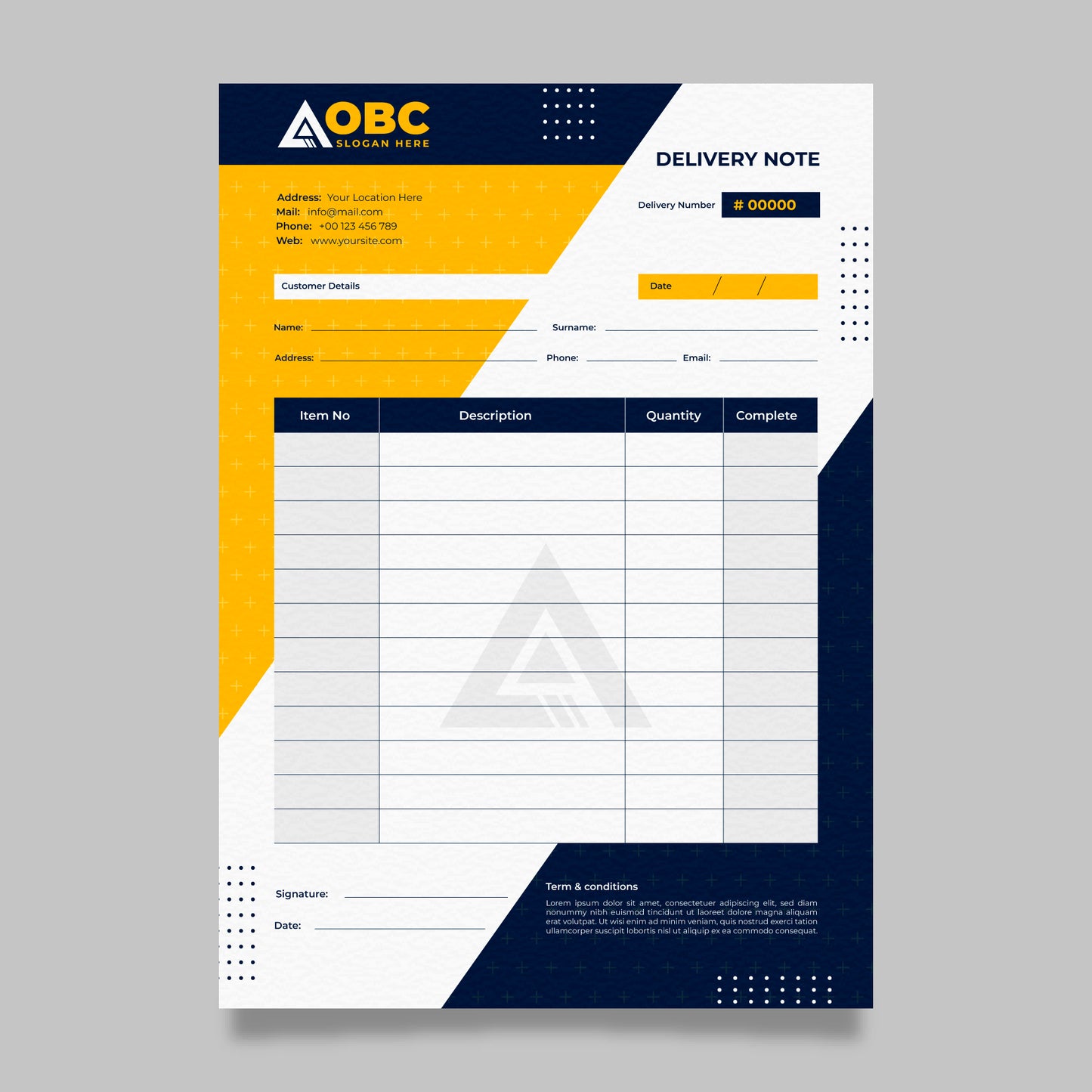 Invoice Book printings