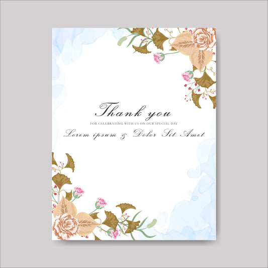 Note card (Thankyou card)