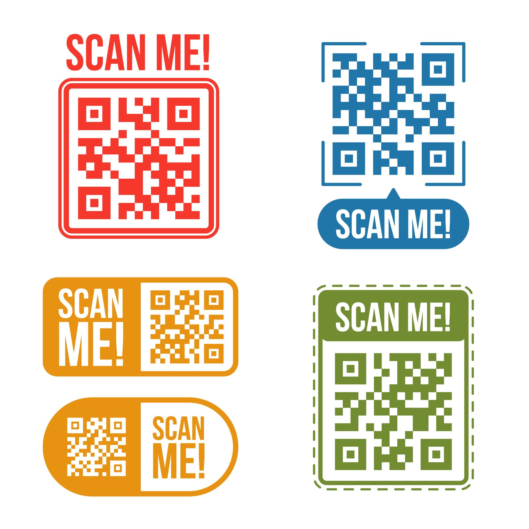 qr code stickers , printable qr code stickers , qr decal , hologram ...
