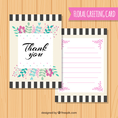 Note card (Thankyou card)