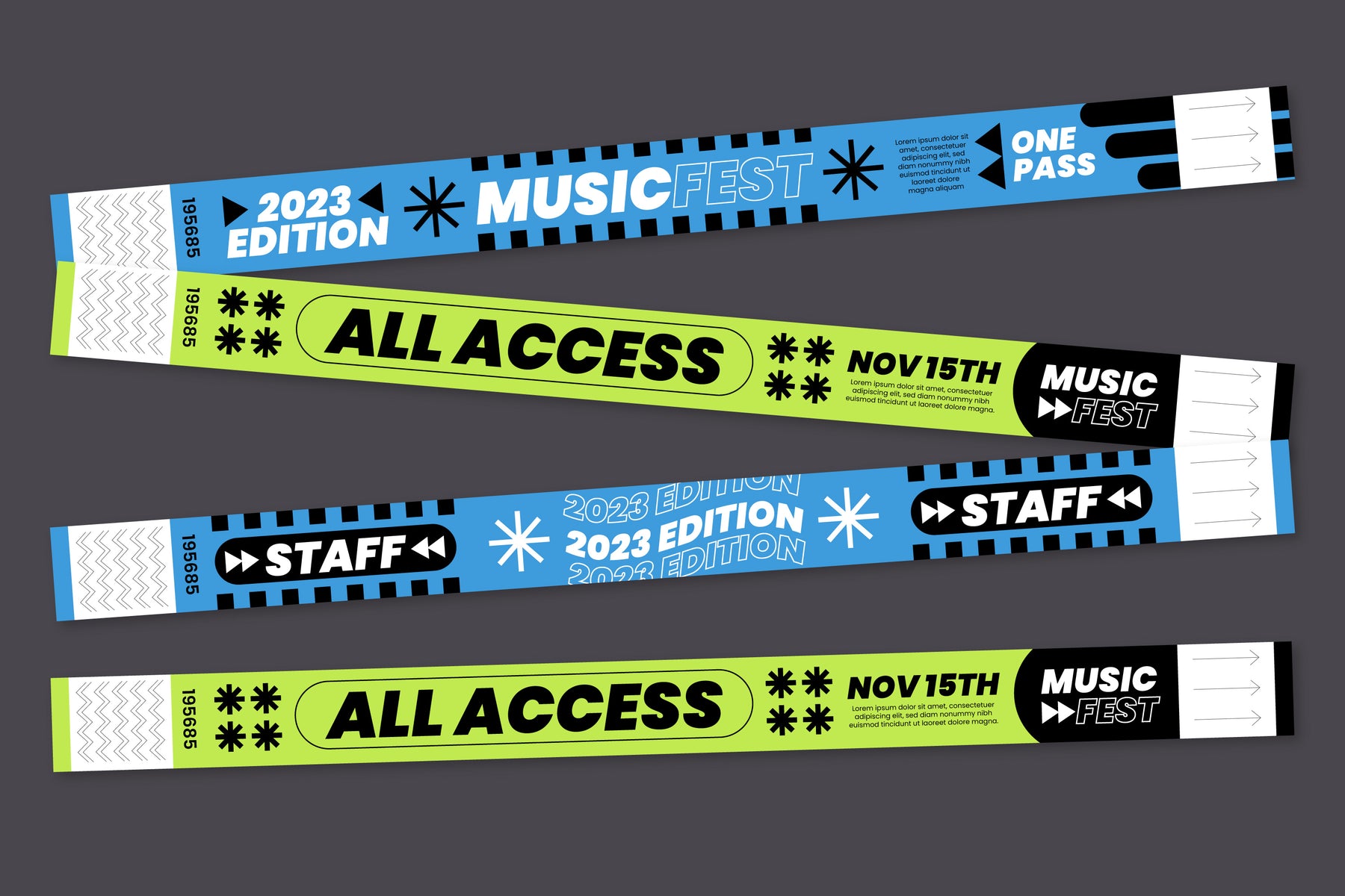 colored paper wrist bands, paper wrist bands for events, custom paper ...