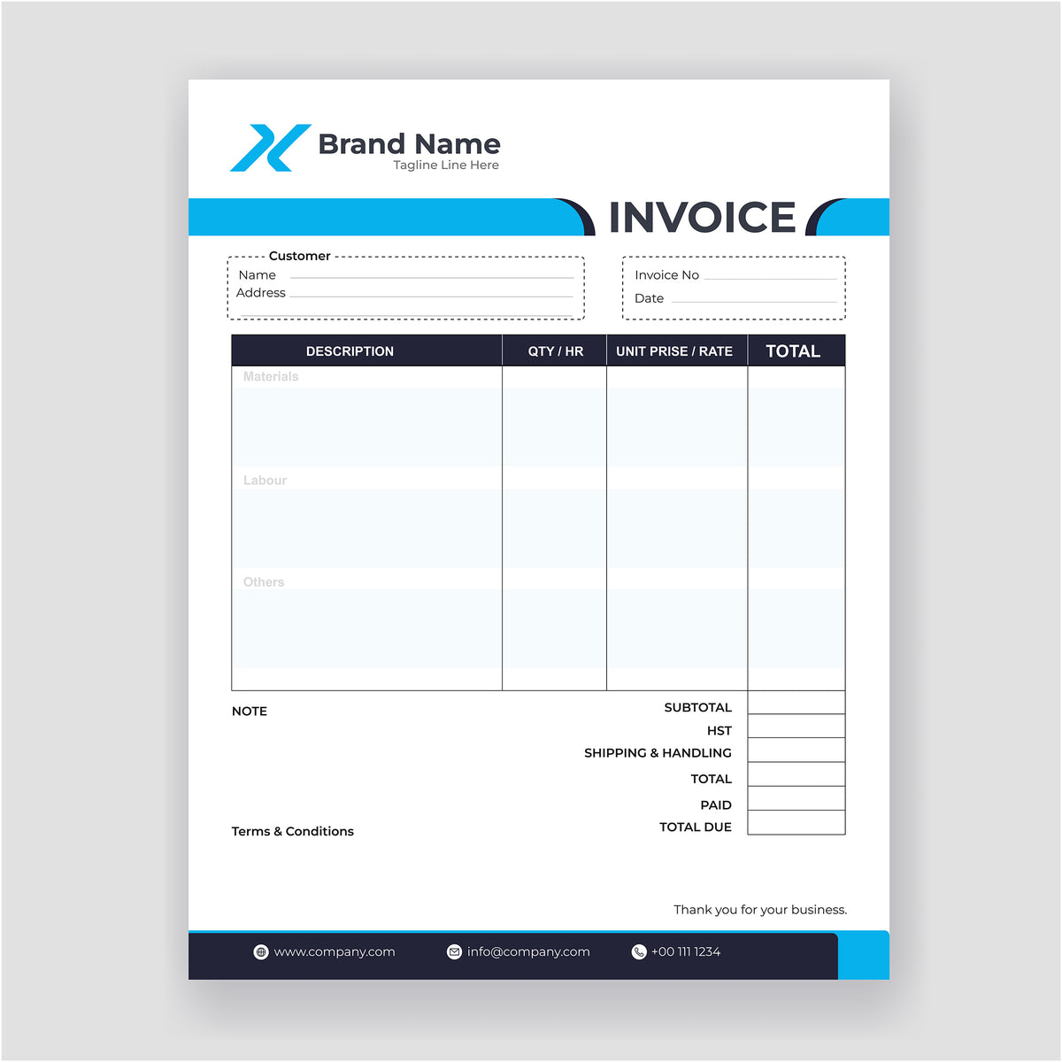 Custom Bill online invoice book printing, online bill book printing, custom bill ...