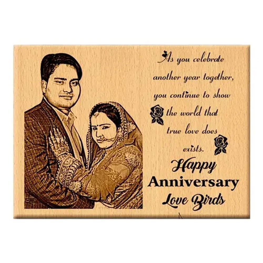 Wooden Engraved Photo Frame